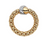 Flex-It Vendome Ring with Diamonds in yellow gold