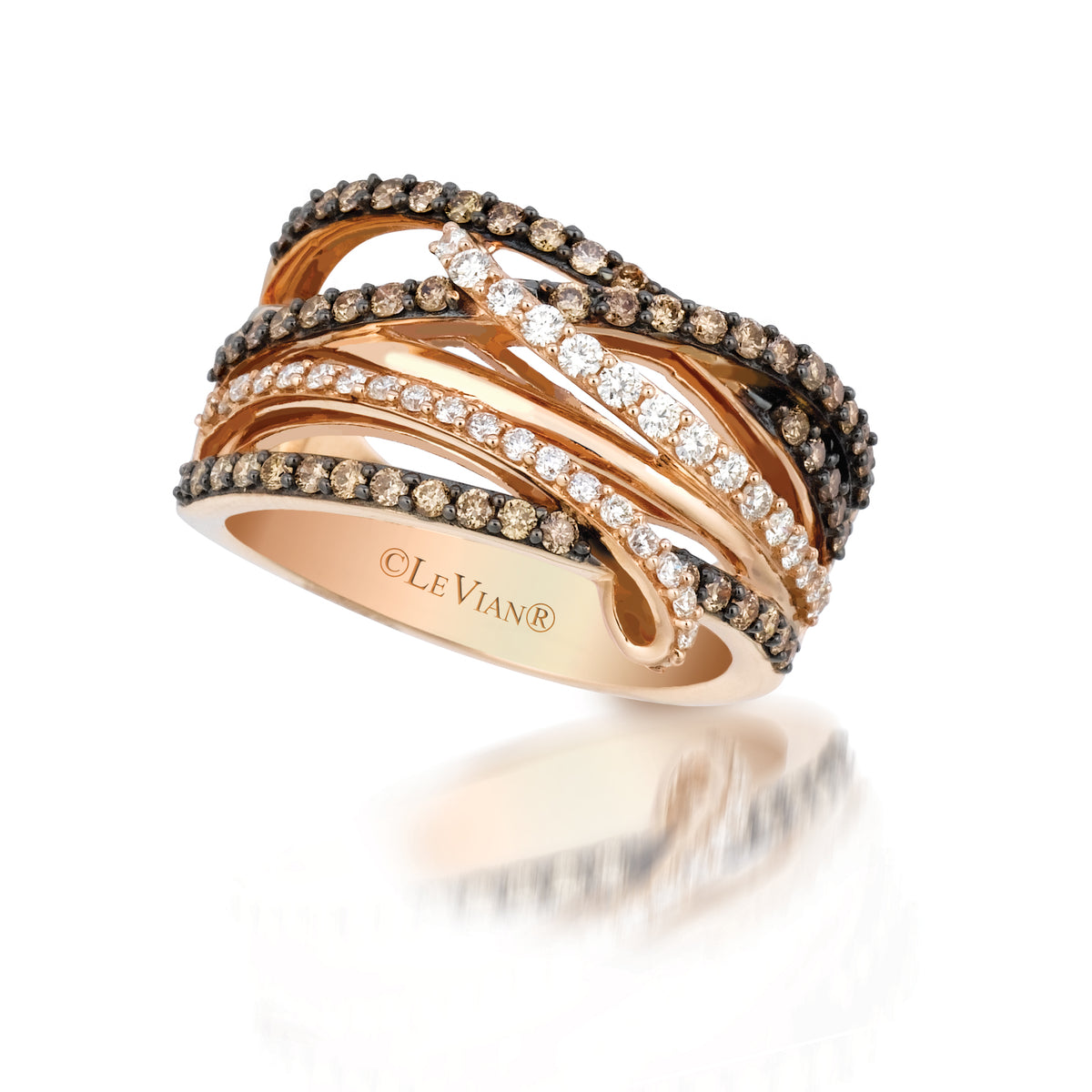 14K Strawberry Gold And Diamond Ring