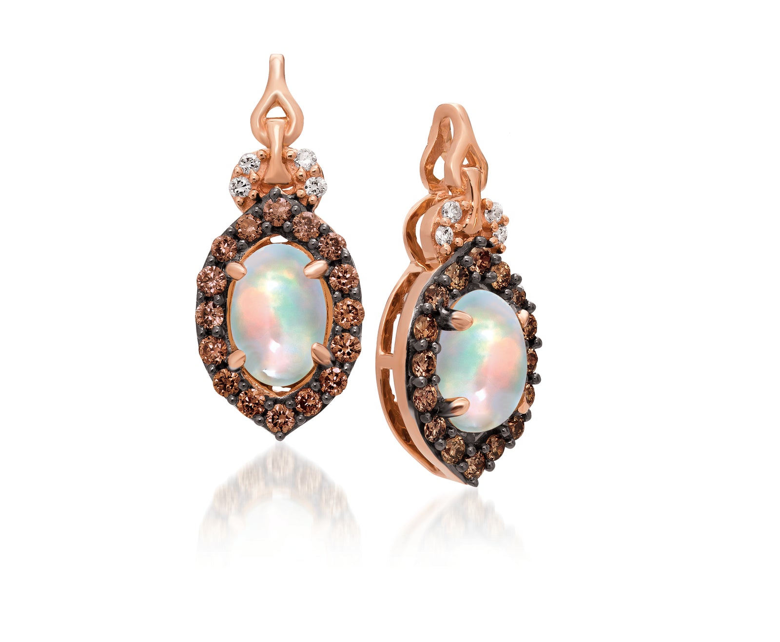 14Kt Strawberry Gold Opal Earring