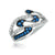 14Kt Vanilla Gold, Blueberry Sapphire And Vanilla Diamond Ring