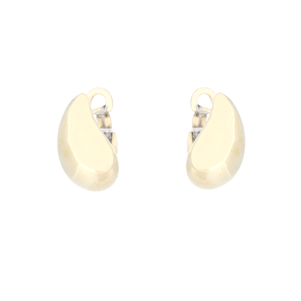 14K Yellow Gold Button Style Earrings