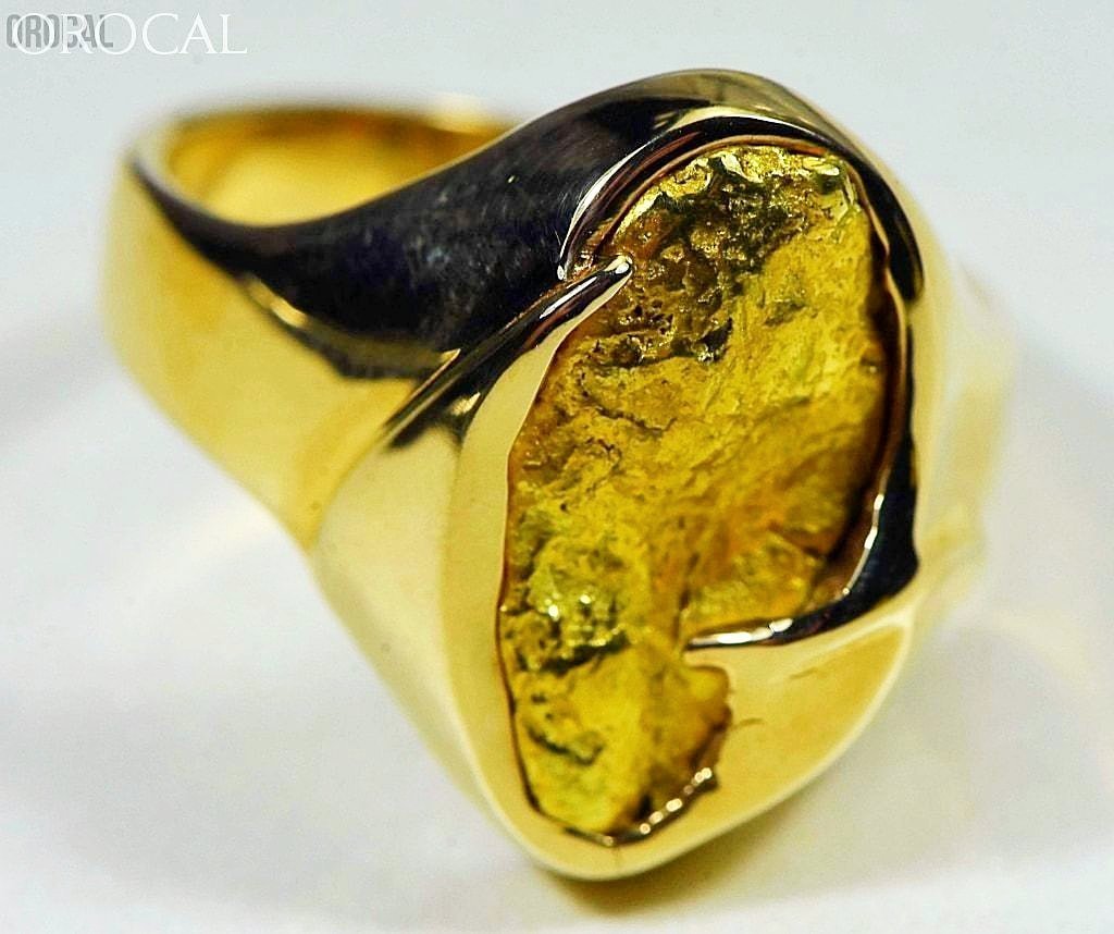 gold nugget mens ring orocal rmen122 genuine hand crafted jewelry 14k casting nuggets by