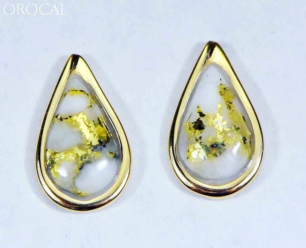 Gold Quartz Earrings