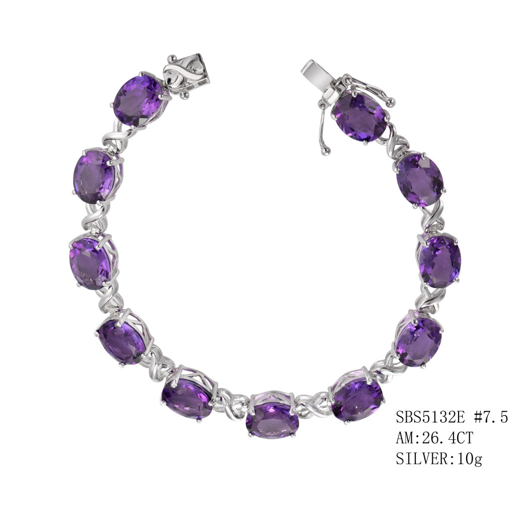 Piranesi - Pietra Emerald Cut Bracelet in Amethyst - 18K Rose Gold –  Robinson's Jewelers