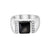 Sterling Silver Mens Black Onyx Ring  CZ-0.85Ctw