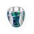 Sterling Silver Womans Gilson Opal Ring  Cz-1.55Ctw